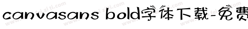 canvasans bold字体下载字体转换